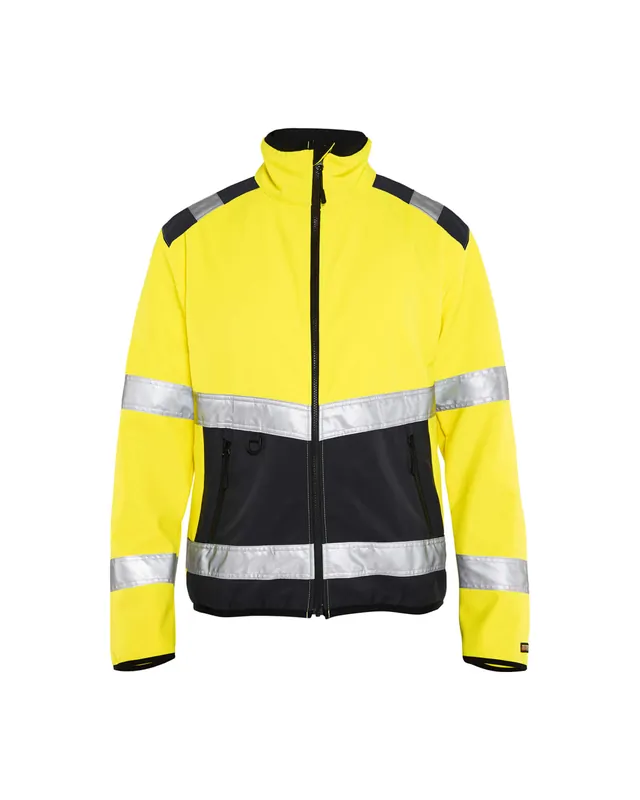 Bestpreis Blakläder High Vis Softshell Jacke 4877 gelb/schwarz Größe: 3XL