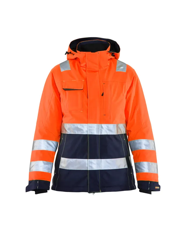 Blakläder Damen High Vis Winterjacke 4872 orange/marineblau Größe: 3XL Online Kaufen