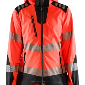 Blakläder Damen HighVis Softshelljacke 4791 HighVis rot/schwarz Größe: 3XL Finale Aktion