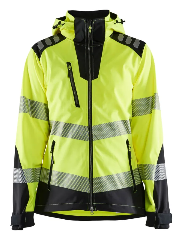 Blakläder Damen HighVis Softshelljacke 4791 HighVis gelb/schwarz Größe: 3XL Angebot