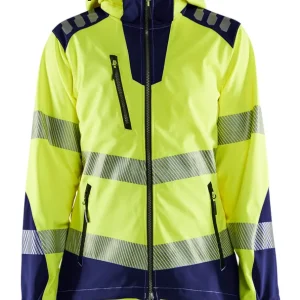 Sofort Bestellen Blakläder Damen HighVis Softshelljacke 4791 HighVis gelb/marineblau Größe: 3XL