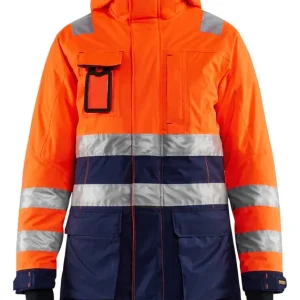 Blakläder Damen High Vis Winter Parka orange/marineblau Größe: 3XL Garantierte Lieferung
