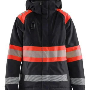 Blakläder Damen HighVis Winterjacke Kl.1 schwarz/HighVis rot Größe: 3XL Neue Kollektion