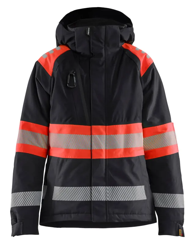 Blakläder Damen HighVis Winterjacke Kl.1 schwarz/HighVis rot Größe: 3XL Neue Kollektion