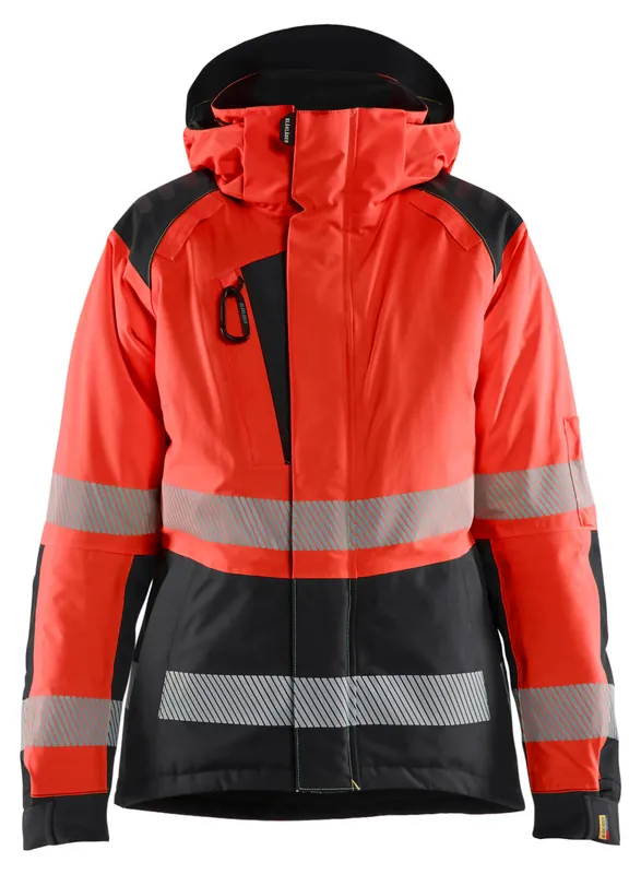 Blakläder Damen HighVis Winterjacke Kl.2 HighVis rot/schwarz Größe: 3XL Top-Angebot