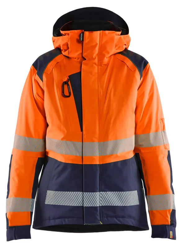 Blakläder Damen HighVis Winterj.Kl.2 HighVis orange/marineblau Größe: 3XL Neue Ware