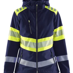 Blakläder Damen HighVis Softshelljacke 4404 marinebl/HighVis gelb Größe: 3XL Sonderaktion