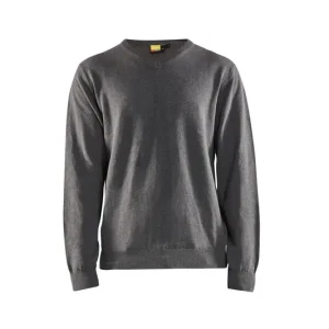 Sichere Zahlung Blakläder Pullover 359021 gestrickt schwarz melange Größe: 3XL
