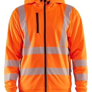Top-Seller Blakläder HighVis Kapuzensweatshirt 3565 mit Reißverschluss orange Größe: 3XL