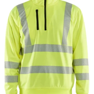 Sonderaktion Blakläder High Vis Sweatshirt 3564 Half-zip gelb Größe: 3XL
