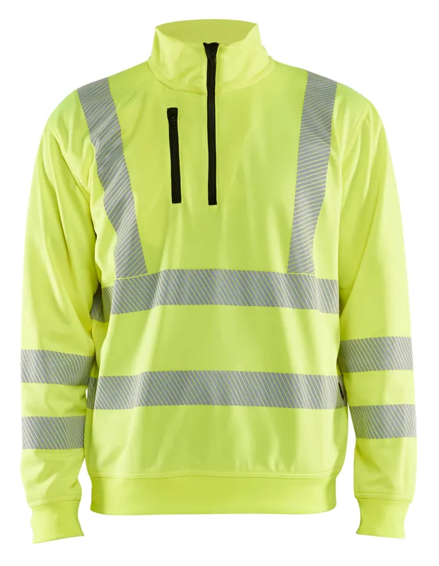 Sonderaktion Blakläder High Vis Sweatshirt 3564 Half-zip gelb Größe: 3XL