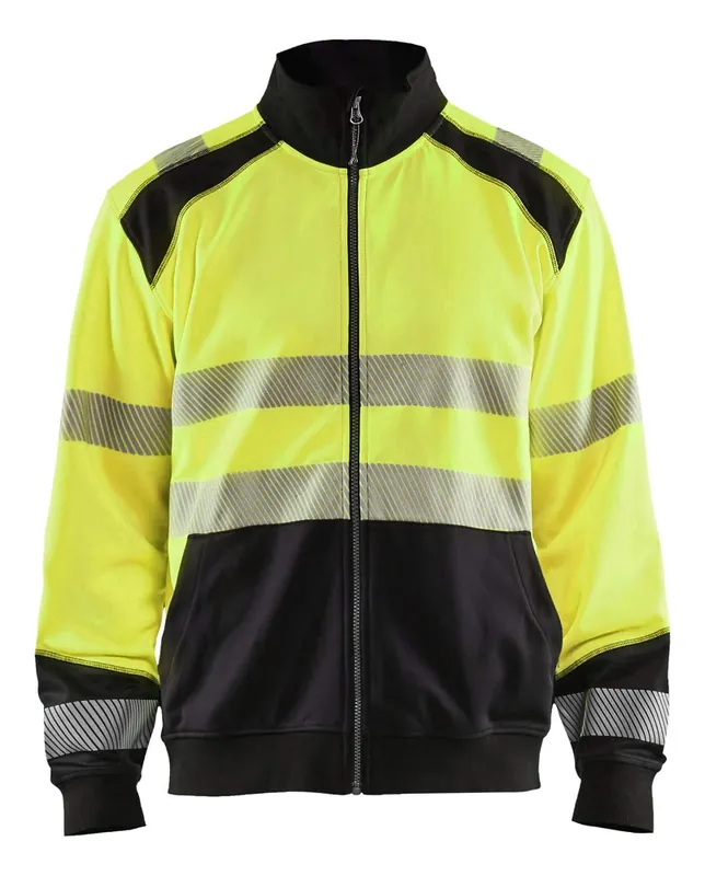 Top-Preis Blakläder High Vis Sweatshirt, Reißverschluss High Vis gelb Größe: 3XL