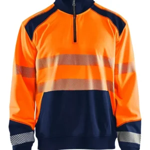 Solange Der Vorrat Reicht Blakläder High Vis Sweatshirt Half Zip High Vis orange/marineblau Größe: 3XL