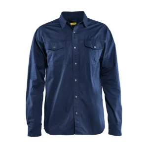 Blakläder Baumwollhemd 3297 marineblau Größe: 3XL Preiswert