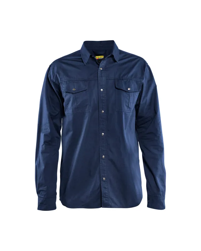 Blakläder Baumwollhemd 3297 marineblau Größe: 3XL Preiswert
