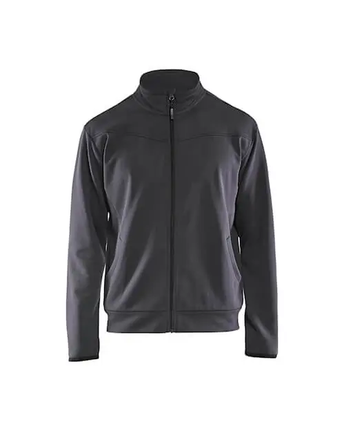 Super-Preis Blakläder Sweatjacke, Reißverschluss mittelgrau/schwarz Größe: 3XL