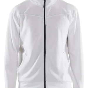 Sofort Bestellen Blakläder Sweatjacke, Reißverschluss weiß/dunkelgrau Größe: 3XL