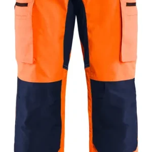 Sonderangebot Blakläder HighVis Bundhose 1585 mit Stretch HighVis orange/marineblau