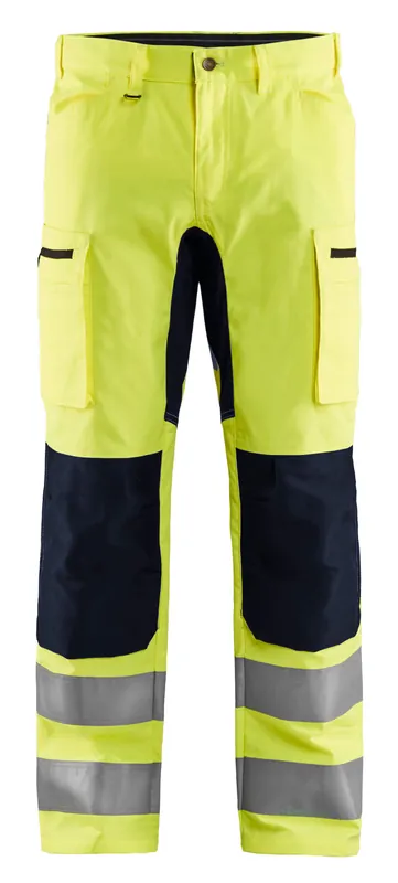 Wochenendangebot Blakläder HighVis Bundhose 1585 mit Stretch HighVis gelb/schwarz