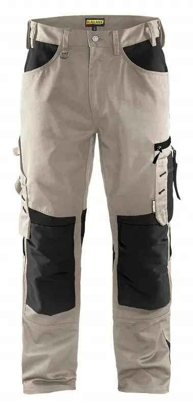 Top-Seller Blakläder Handwerker Bundhose ohne Nageltaschen steingrau/schwarz