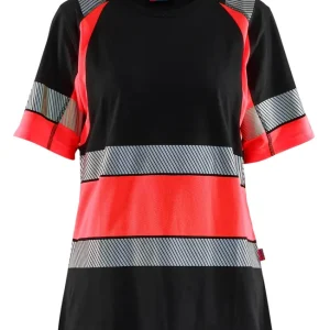 Blakläder Damen High Vis T-Shirt 3410 Klasse 1 schwarz/rot Größe: 3XL Jetzt Kaufen