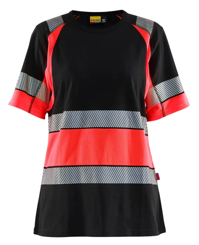 Blakläder Damen High Vis T-Shirt 3410 Klasse 1 schwarz/rot Größe: 3XL Jetzt Kaufen