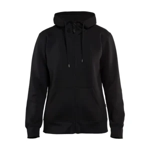 Blakläder Damen Hoodie 3395 mit Reißverschluss, schwarz Größe: 3XL Begrenztes Angebot