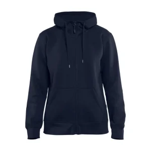 Blakläder Damen Hoodie 3395 mit Reißverschluss, marineblau Größe: 3XL Preisknaller