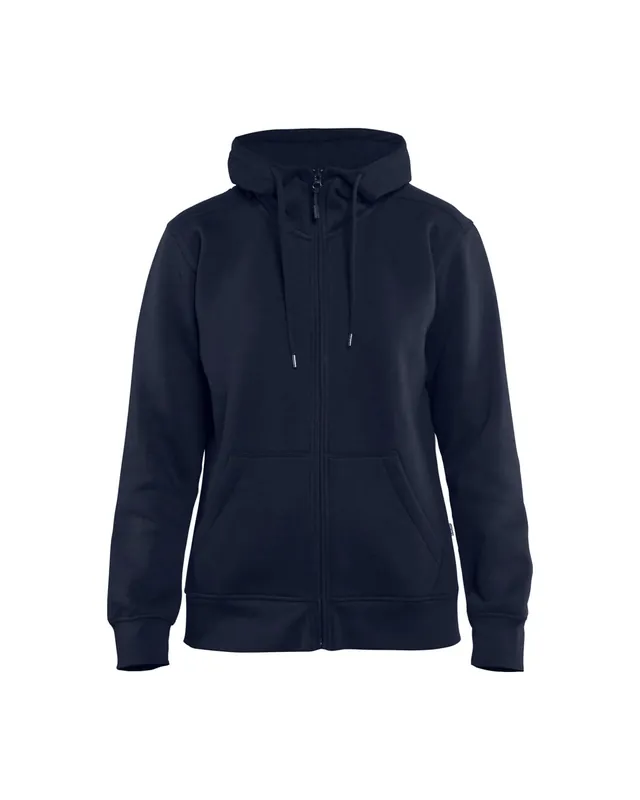 Blakläder Damen Hoodie 3395 mit Reißverschluss, marineblau Größe: 3XL Preisknaller