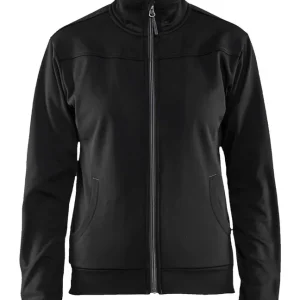 Abverkauf Blakläder Damen Sweatshirt, Reißverschluss schwarz/dunkel Größe: 3XL