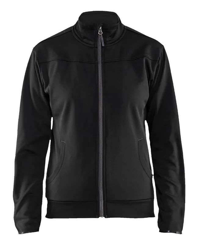 Abverkauf Blakläder Damen Sweatshirt, Reißverschluss schwarz/dunkel Größe: 3XL