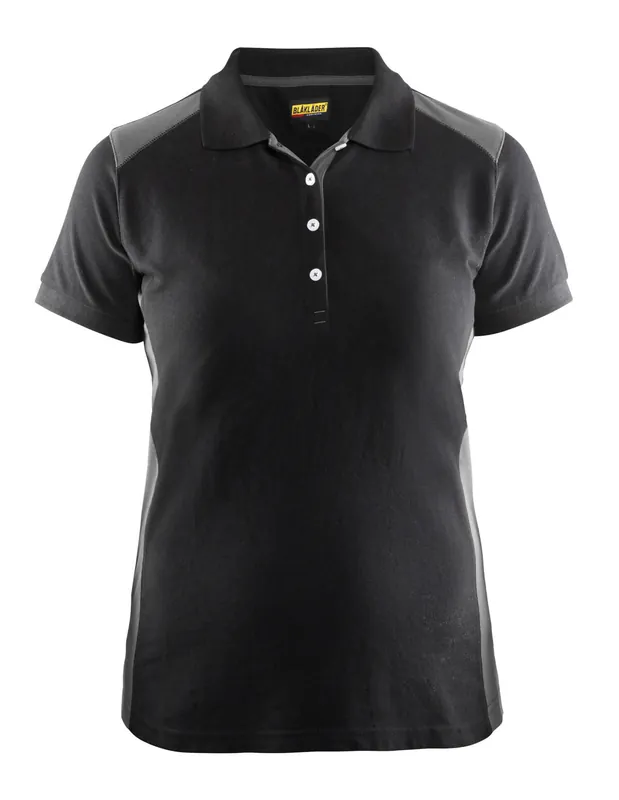 Versand Am Gleichen Tag Blakläder Damen Polo Shirt 3390 schwarz/grau Größe: 3XL