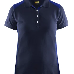 Blakläder Damen Polo Shirt 3390 marineblau/kornblau  Größe: 3XL Finale Aktion