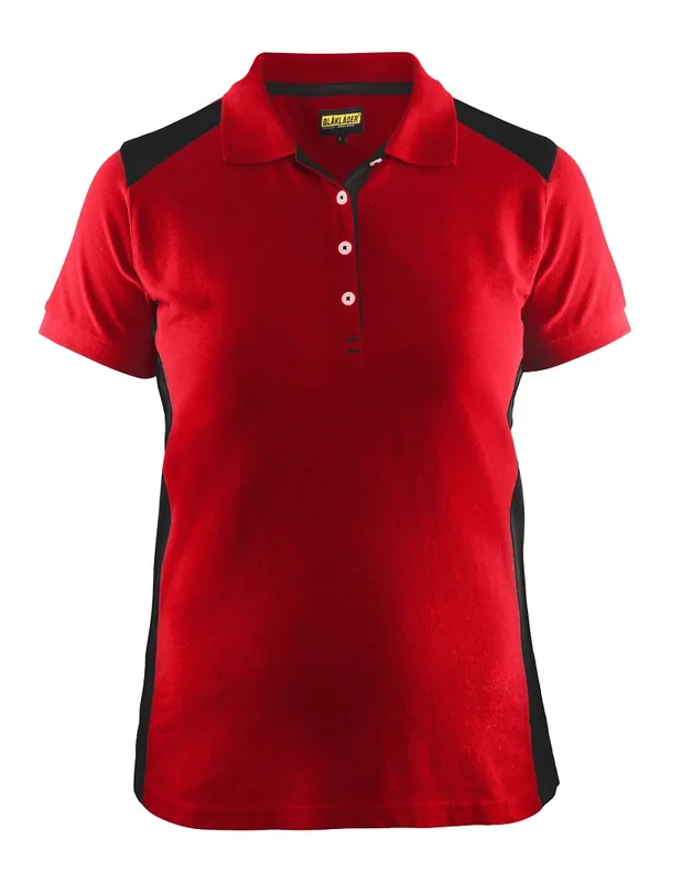 Sichere Zahlung Blakläder Damen Polo Shirt rot/schwarz Größe: 3XL