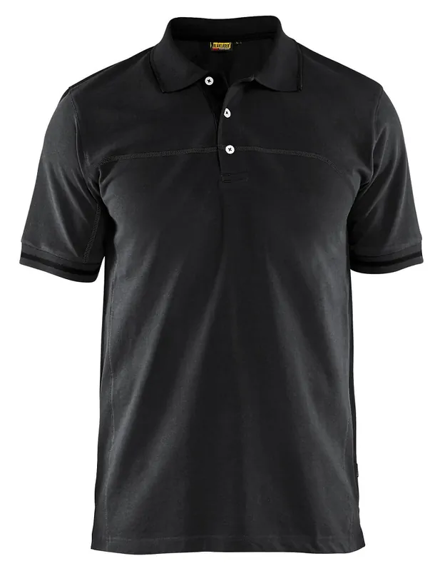 Bestseller Blakläder Polo Shirt schwarz/dunkelgrau Größe: 3XL