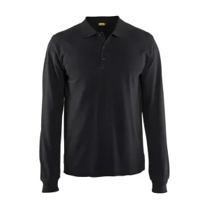 Ausverkauf Blakläder Langarm Polo Shirt 3388 schwarz Größe: 3XL