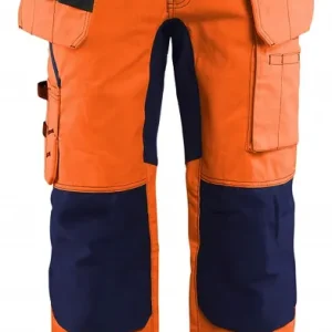 Top-Preis Blakläder HighVis Bundhose Stretch High Vis orange/marineblau