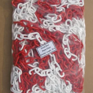 Bestseller TEMKA Kunststoffkette Pollux Ausführung: rot - weiß - 25 m