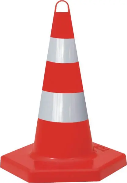 Echt TEMKA Sechseckkegel PP tagesleuchtend 500 mm