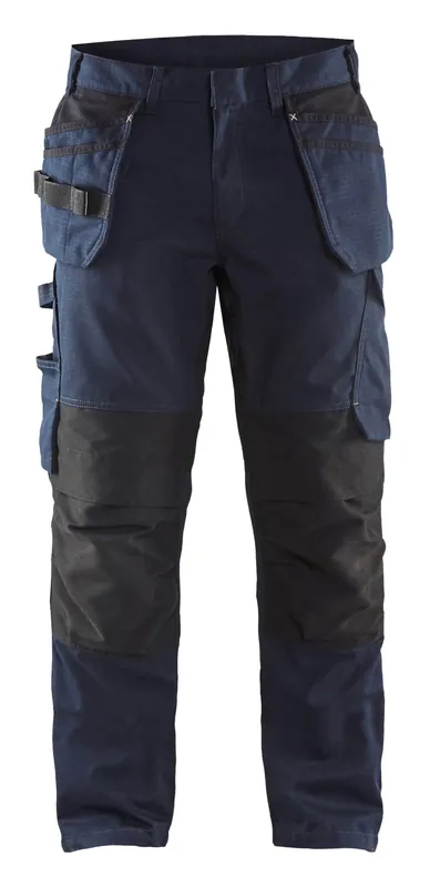 Beliebt Blakläder Service Bundhose 1496 dunkel marineblau/HV gelb Größe: 58