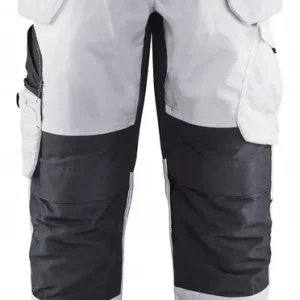 Top-Preis Blakläder Malerhose mit Stretch weiß/dunkelgrau 1096
