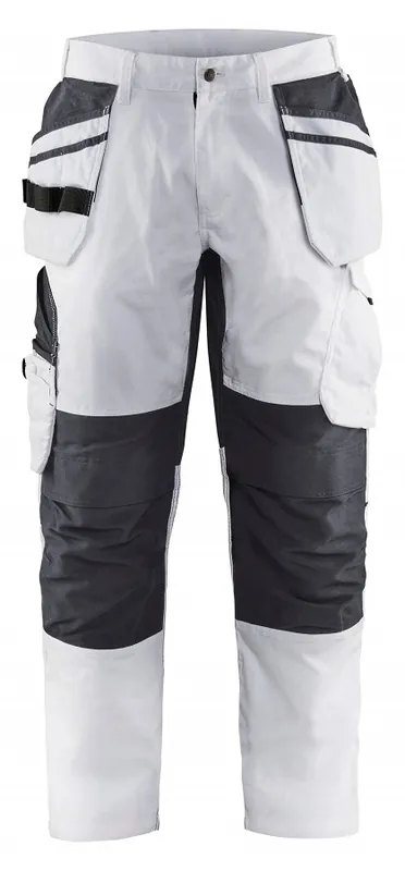 Top-Preis Blakläder Malerhose mit Stretch weiß/dunkelgrau 1096