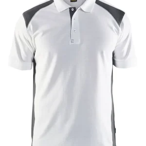 Wochenendangebot Blakläder Polo Shirt weiß/dunkelgrau Größe: 3XL