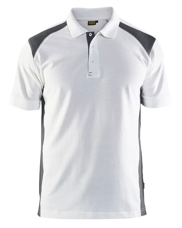 Wochenendangebot Blakläder Polo Shirt weiß/dunkelgrau Größe: 3XL