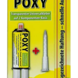 PETEC POXY 2-K-Universalkleber, 24 ml Doppelspritze SB-Karte Preisknaller