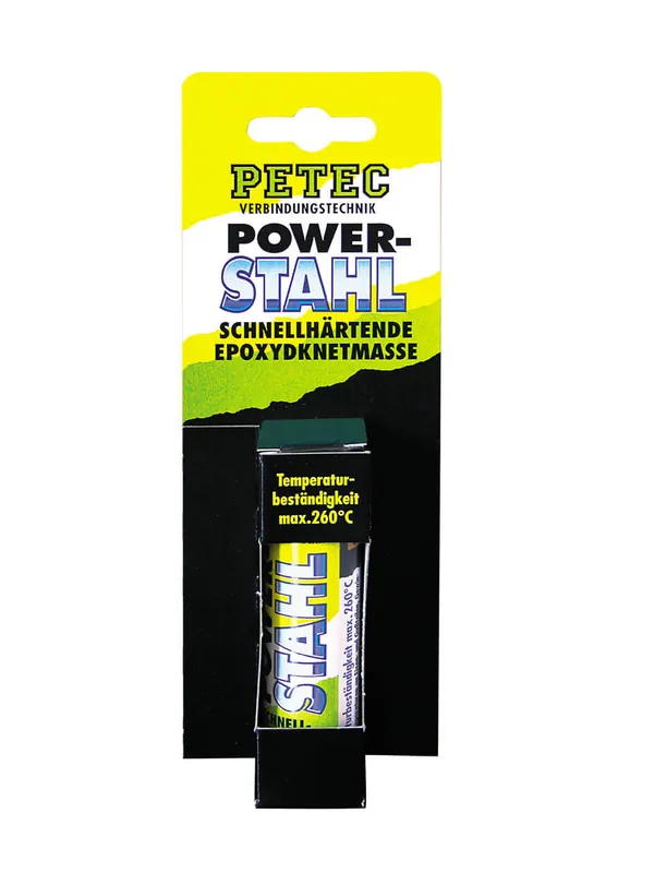 Highlight PETEC Epoxyd-Knetmasse POWER STAHL Inhalt: 50 g SB-Karte