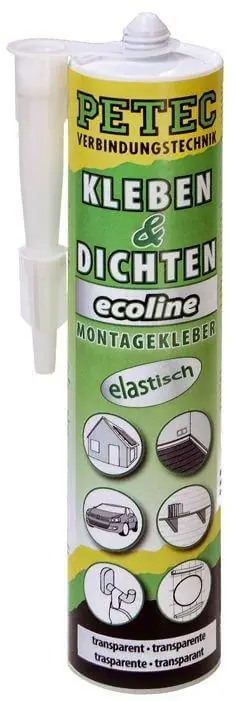 PETEC Montagekleber ecoline 290 ml Kartusche Farbe: transparent Versand Am Gleichen Tag
