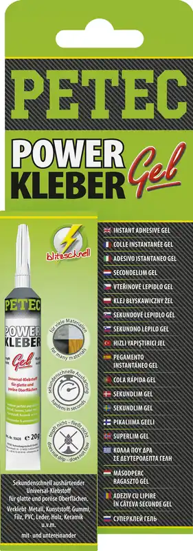 Günstig PETEC Power Kleber GEL, 20 g SB-Karte