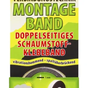 PETEC Schaumstoff-Klebeband doppelseitig 2 m x 12 mm Billig