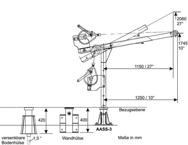 Wochenendangebot ARTEX Auslegerarm AASS-3 aus V2A Edelstahl